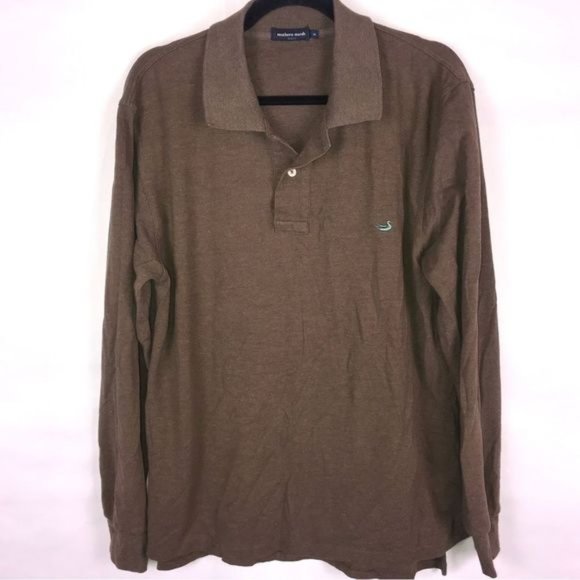 Long Sleeve Brown Polo - Picture 1 of 5